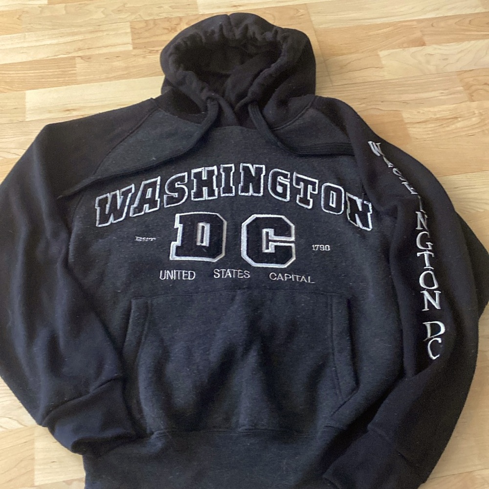 Women’s small black small hooded sweatshirt from Washington DC